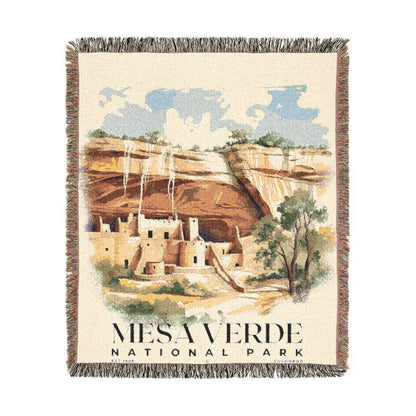 Mesa Verde National Park Woven Blanket | S04