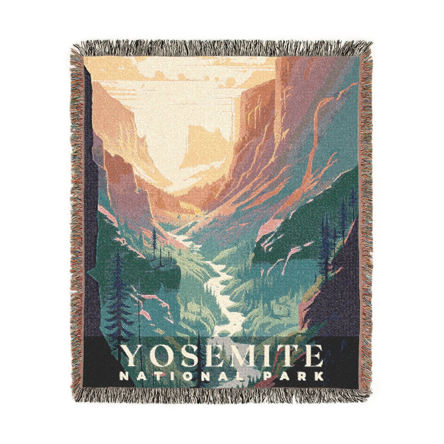 Yosemite National Park Woven Blanket | S01