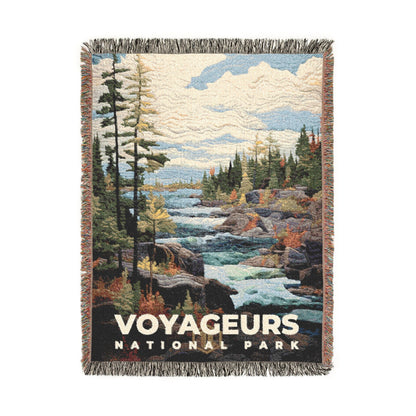 Voyageurs National Park Woven Blanket | S09