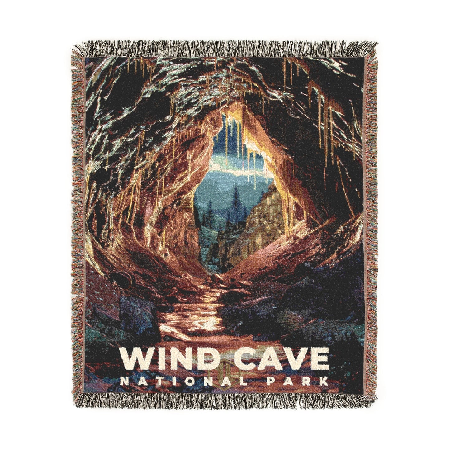 Wind Cave National Park Woven Blanket | S16