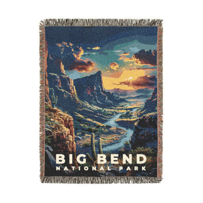 Big Bend National Park Woven Blanket | S16