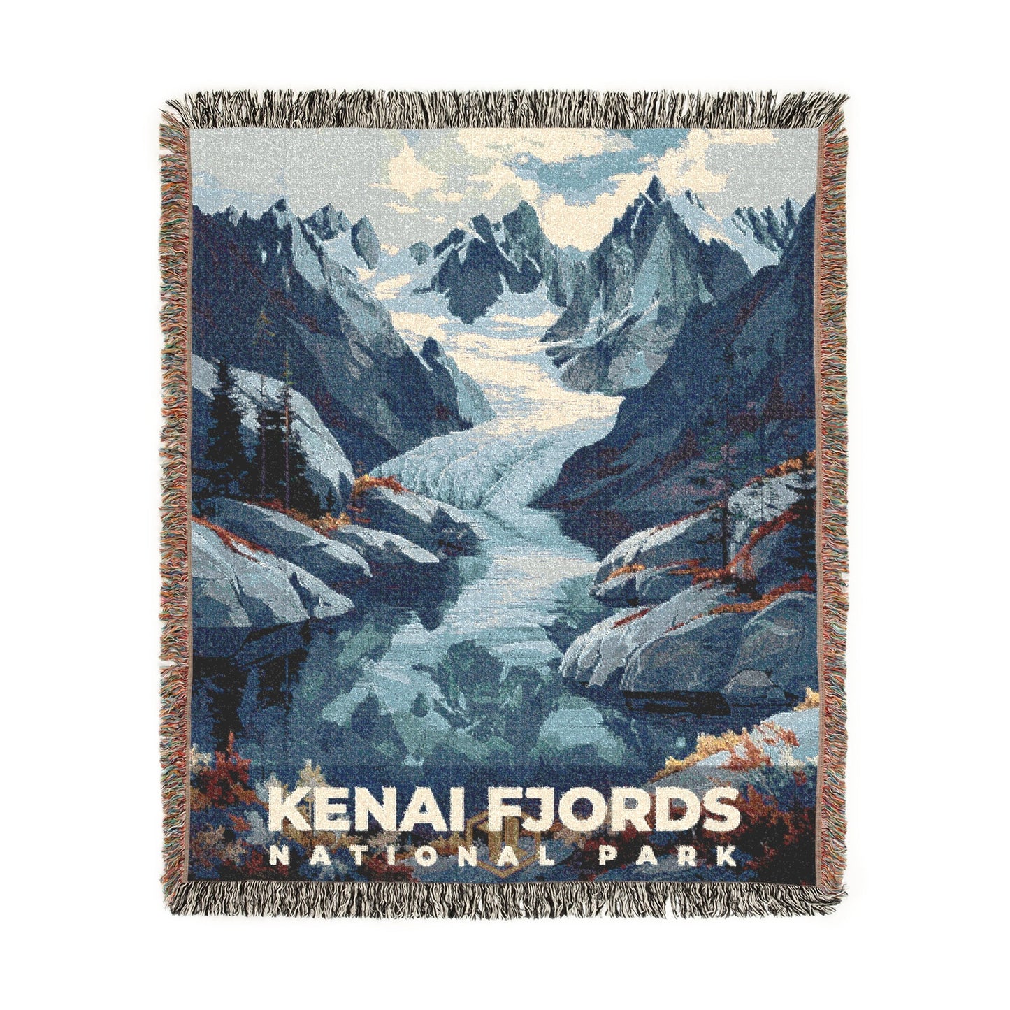 Kenai Fjords National Park Woven Blanket | S11