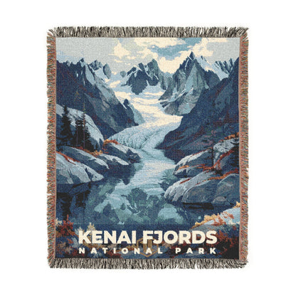 Kenai Fjords National Park Woven Blanket | S11