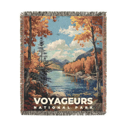 Voyageurs National Park Woven Blanket | S14