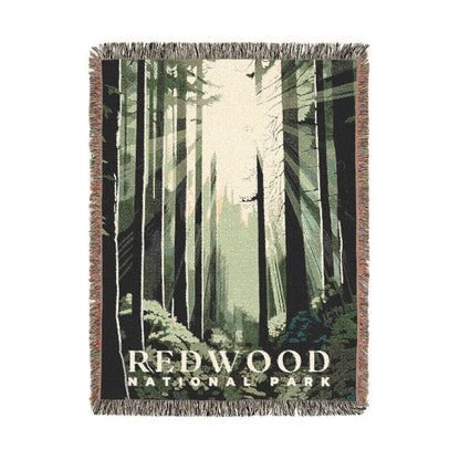 Redwood National Park Woven Blanket | S01