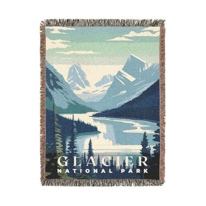 Glacier National Park Woven Blanket | S01