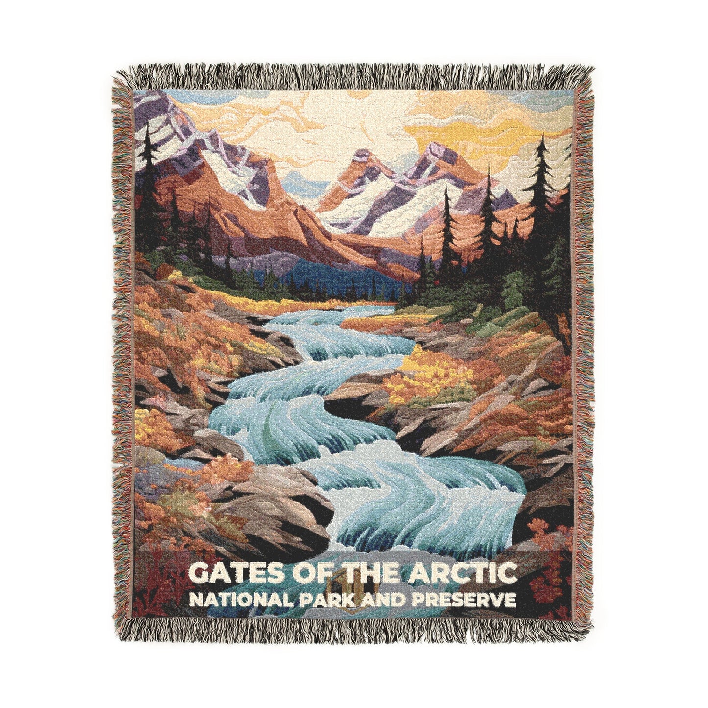 Gates of the Arctic National Park Woven Blanket | S09