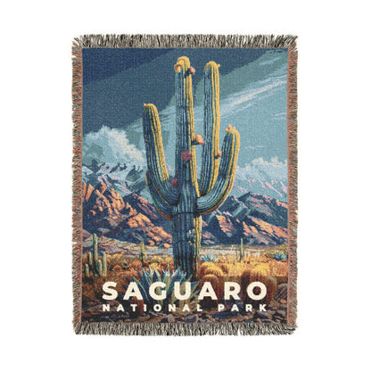 Saguaro National Park Woven Blanket | S16