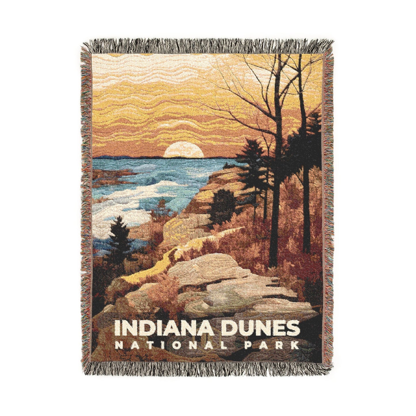 Indiana Dunes National Park Woven Blanket | S09