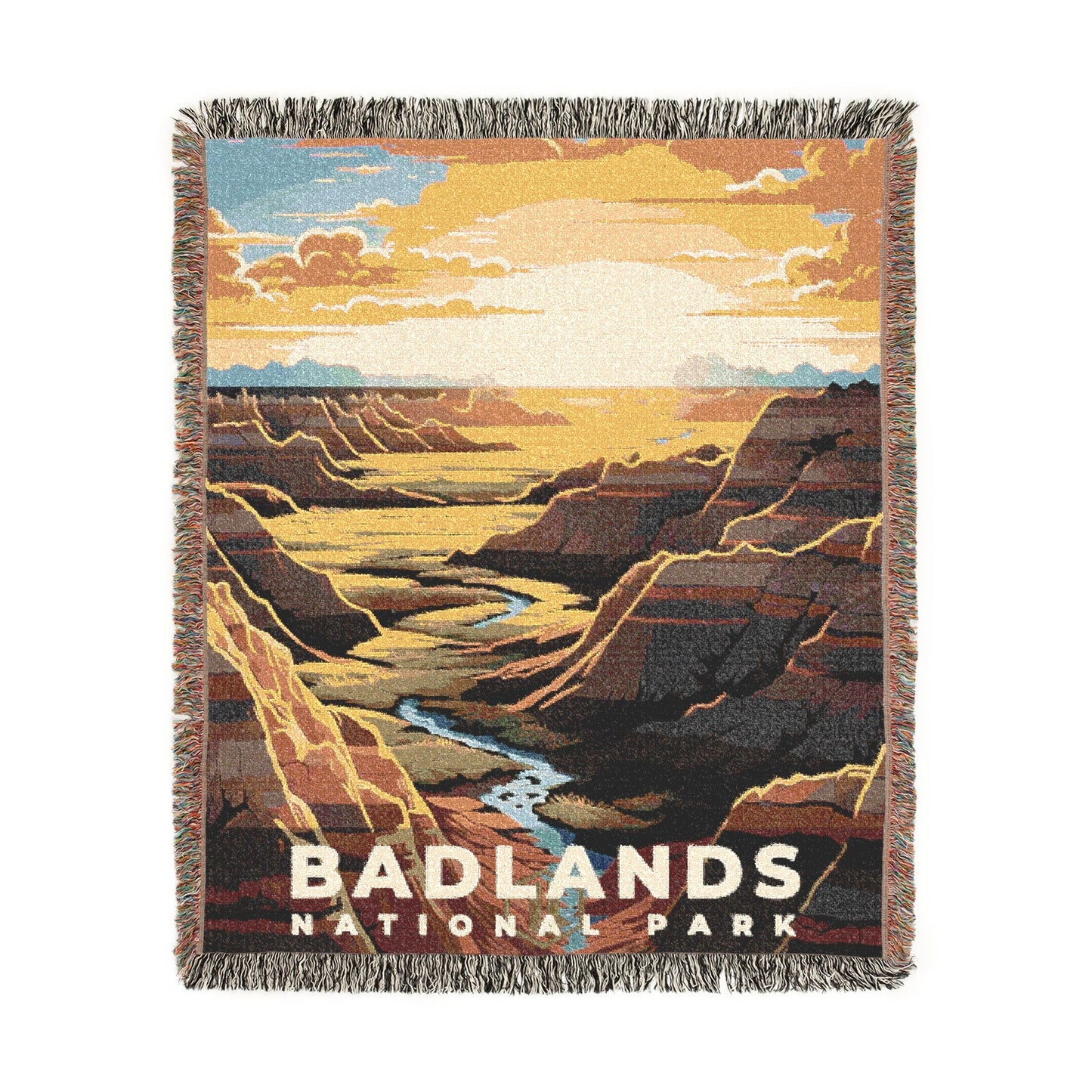 Badlands National Park Woven Blanket | S07