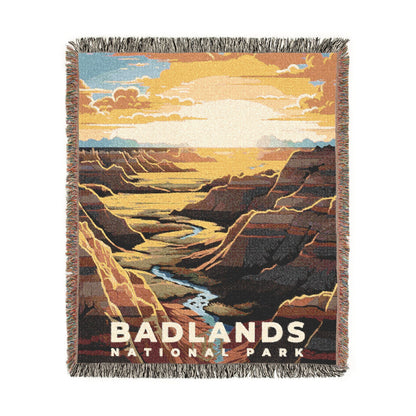 Badlands National Park Woven Blanket | S07
