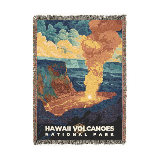 Hawaii Volcanoes National Park Woven Blanket | S20