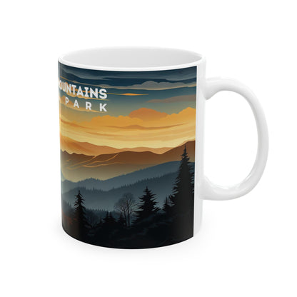 Great Smoky Mountains National Park Mug | White Ceramic Mug (11oz, 15oz)