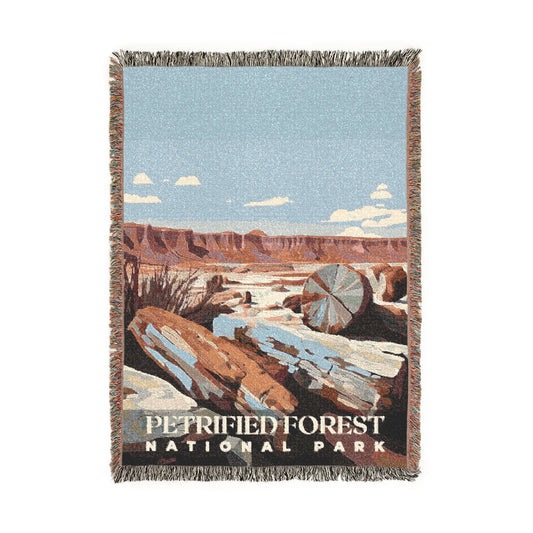Petrified Forest National Park Woven Blanket | S01