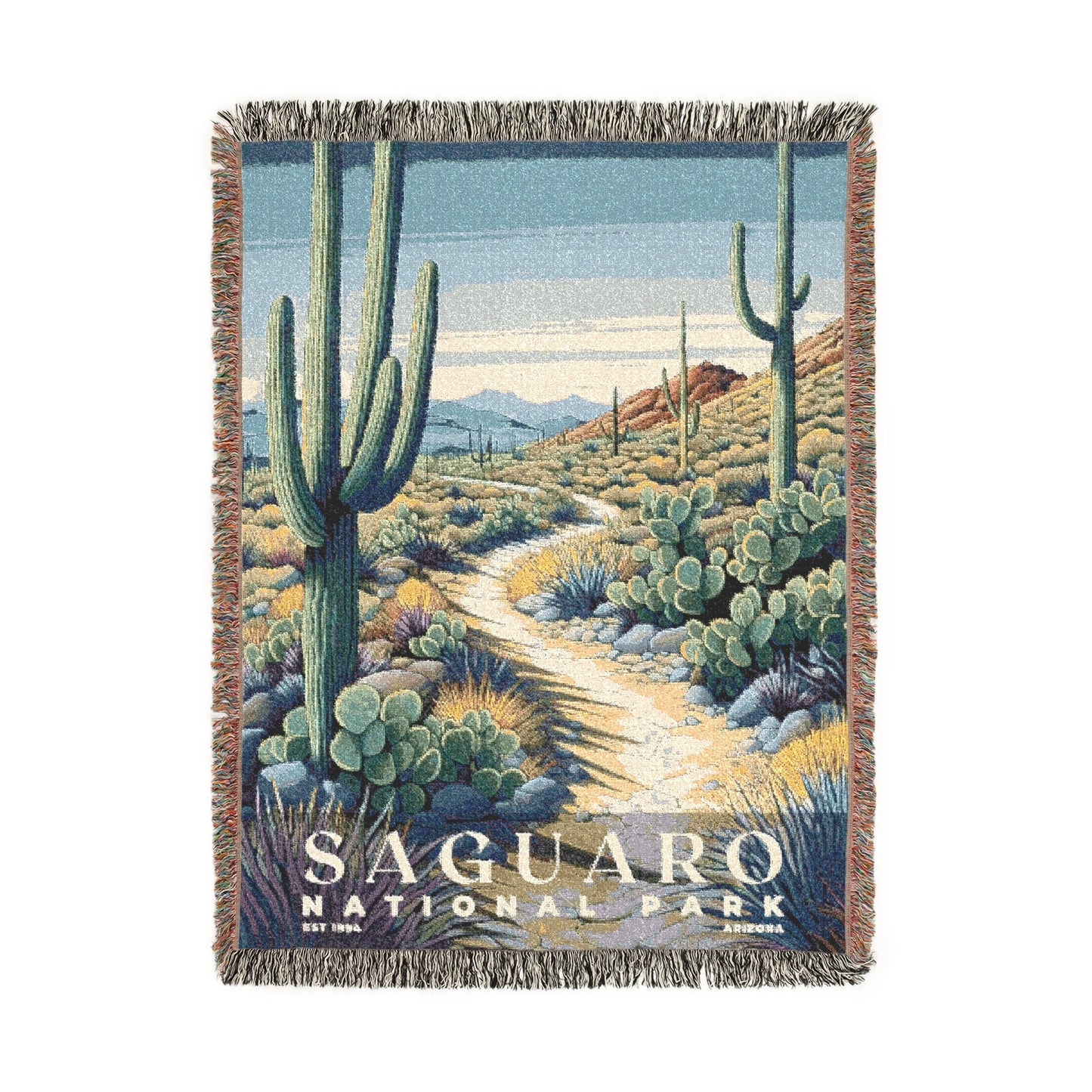Saguaro National Park Woven Blanket | S02