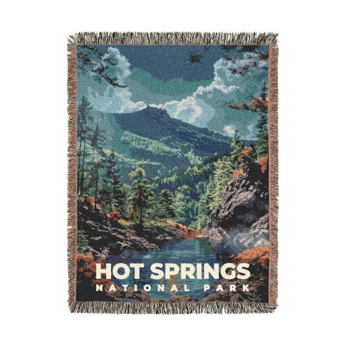 Hot Springs National Park Woven Blanket | S16