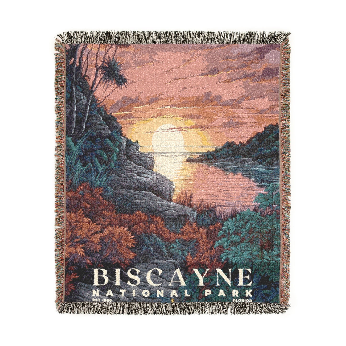 Biscayne National Park Woven Blanket | S02