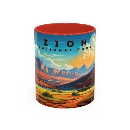 Zion National Park Mug | Accent Coffee Mug (11, 15oz)