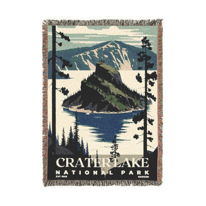 Crater Lake National Park Woven Blanket | S03