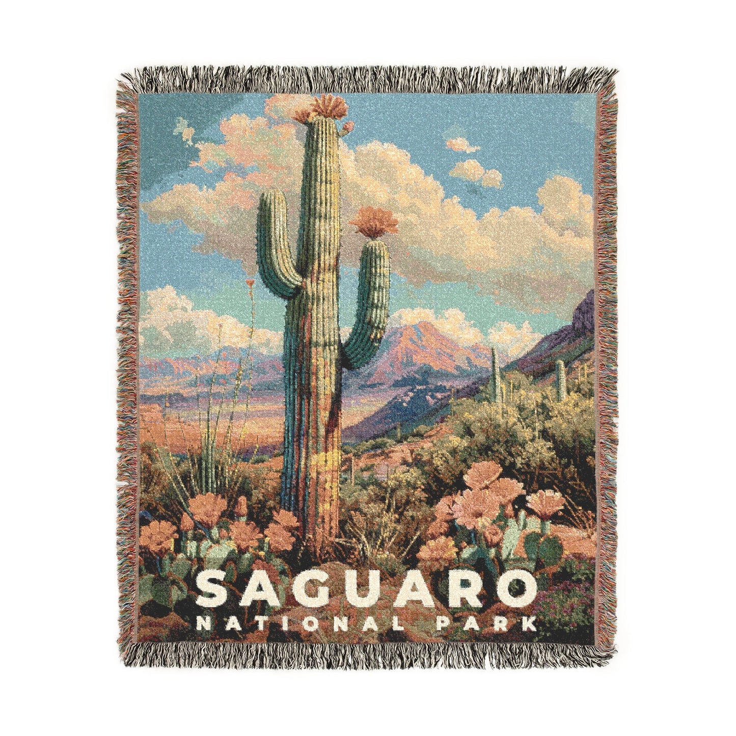 Saguaro National Park Woven Blanket | S18
