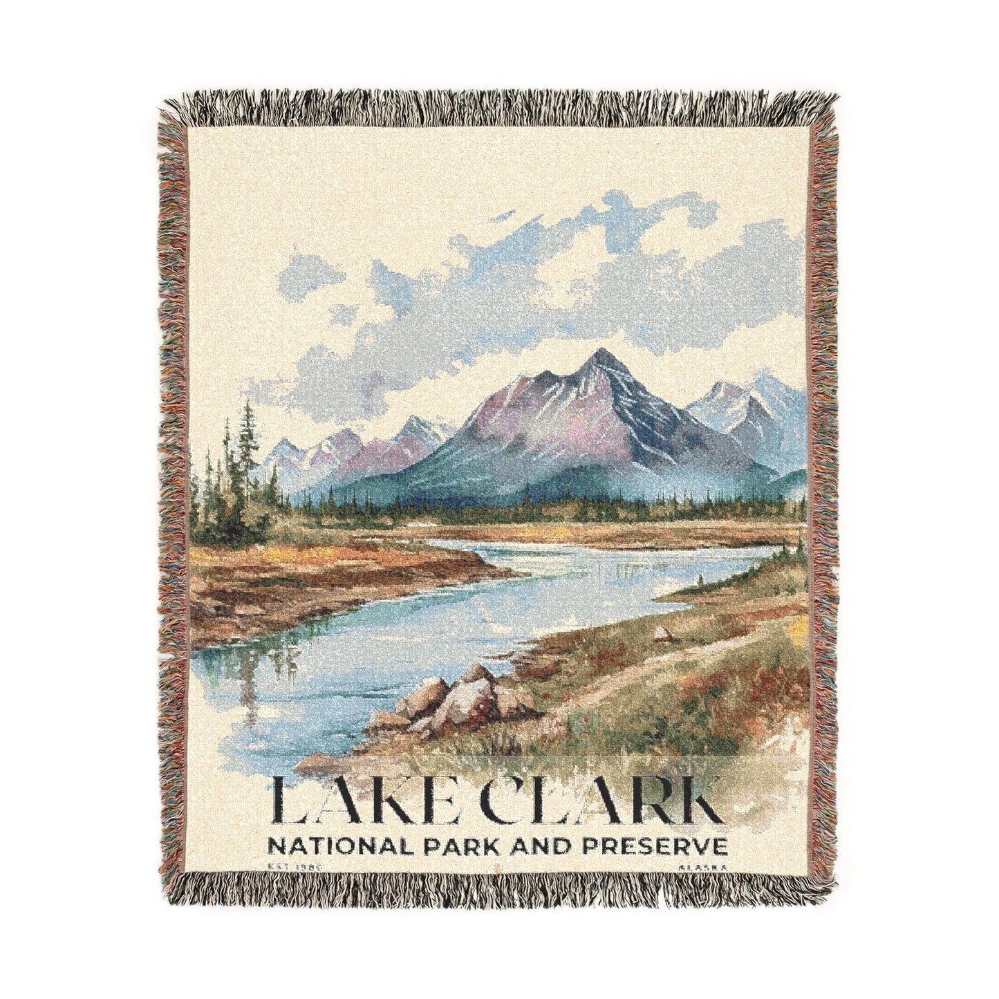 Lake Clark National Park Woven Blanket | S04