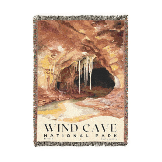 Wind Cave National Park Woven Blanket | S04