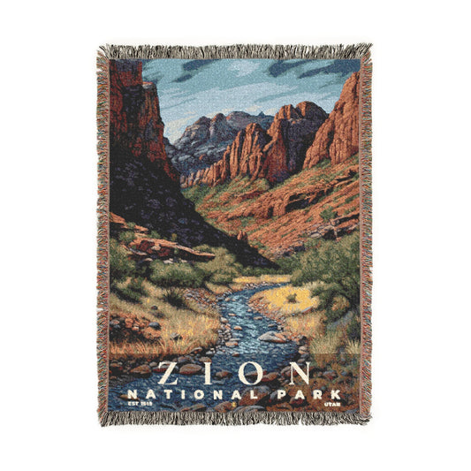 Zion National Park Woven Blanket | S02