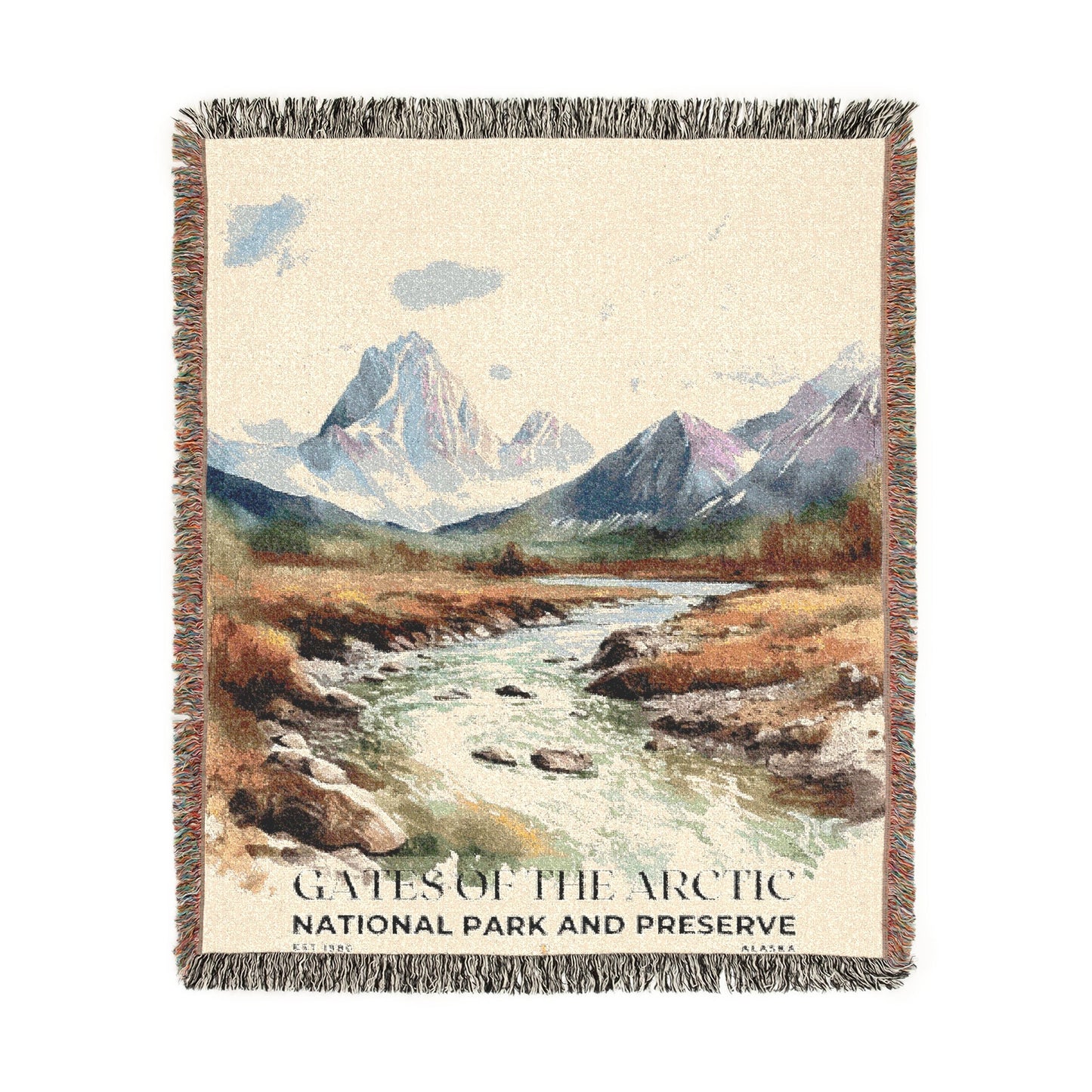 Gates of the Arctic National Park Woven Blanket | S04