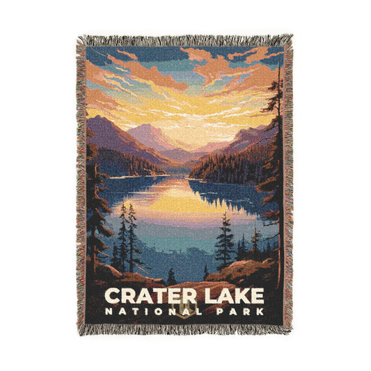 Crater Lake National Park Woven Blanket | S07