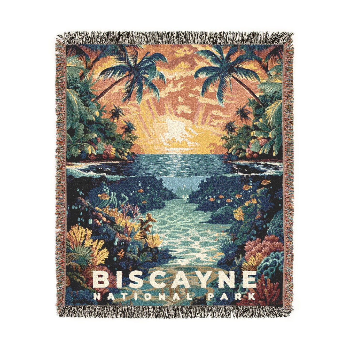 Biscayne National Park Woven Blanket | S11