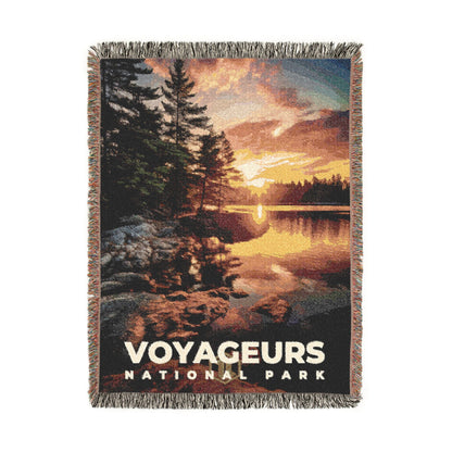 Voyageurs National Park Woven Blanket | S10