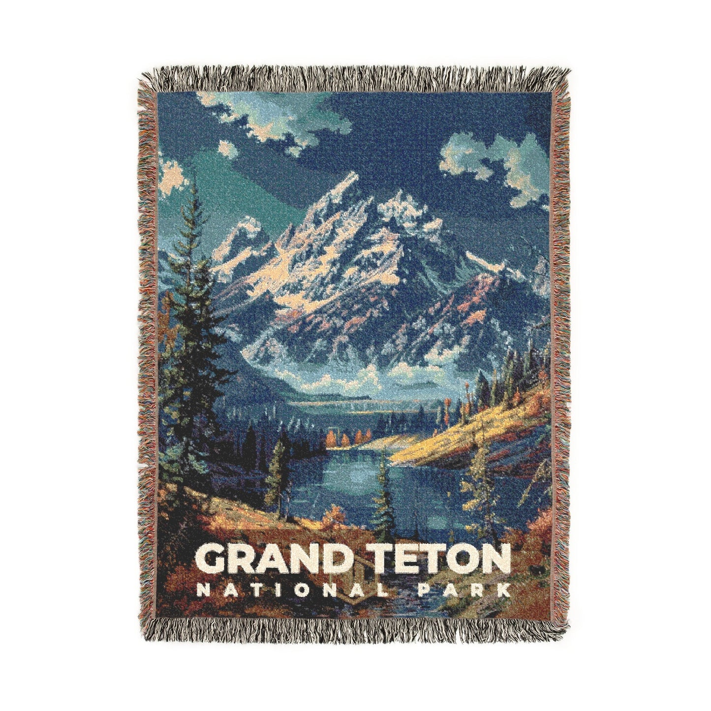 Grand Teton National Park Woven Blanket | S16