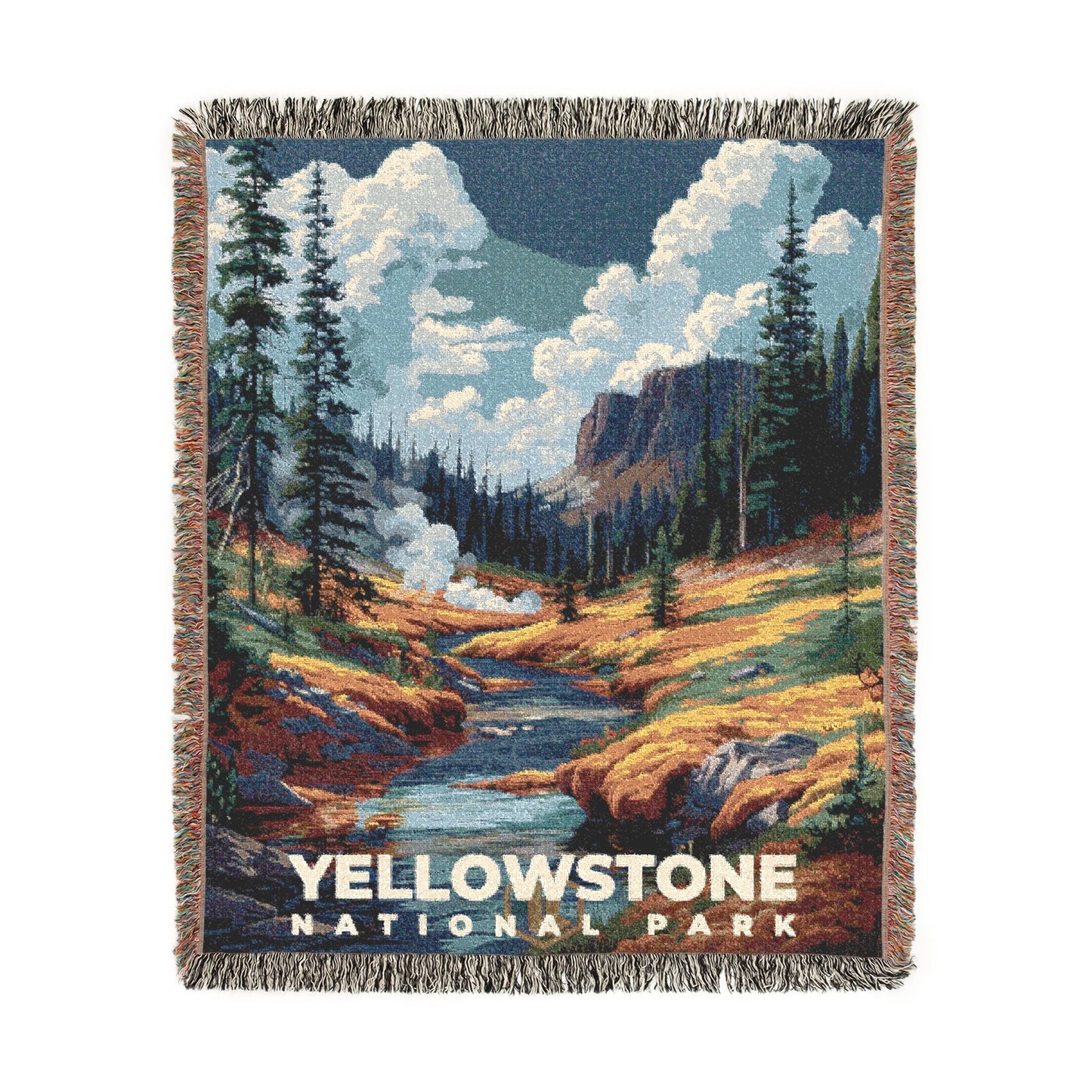 Yellowstone National Park Woven Blanket | S11