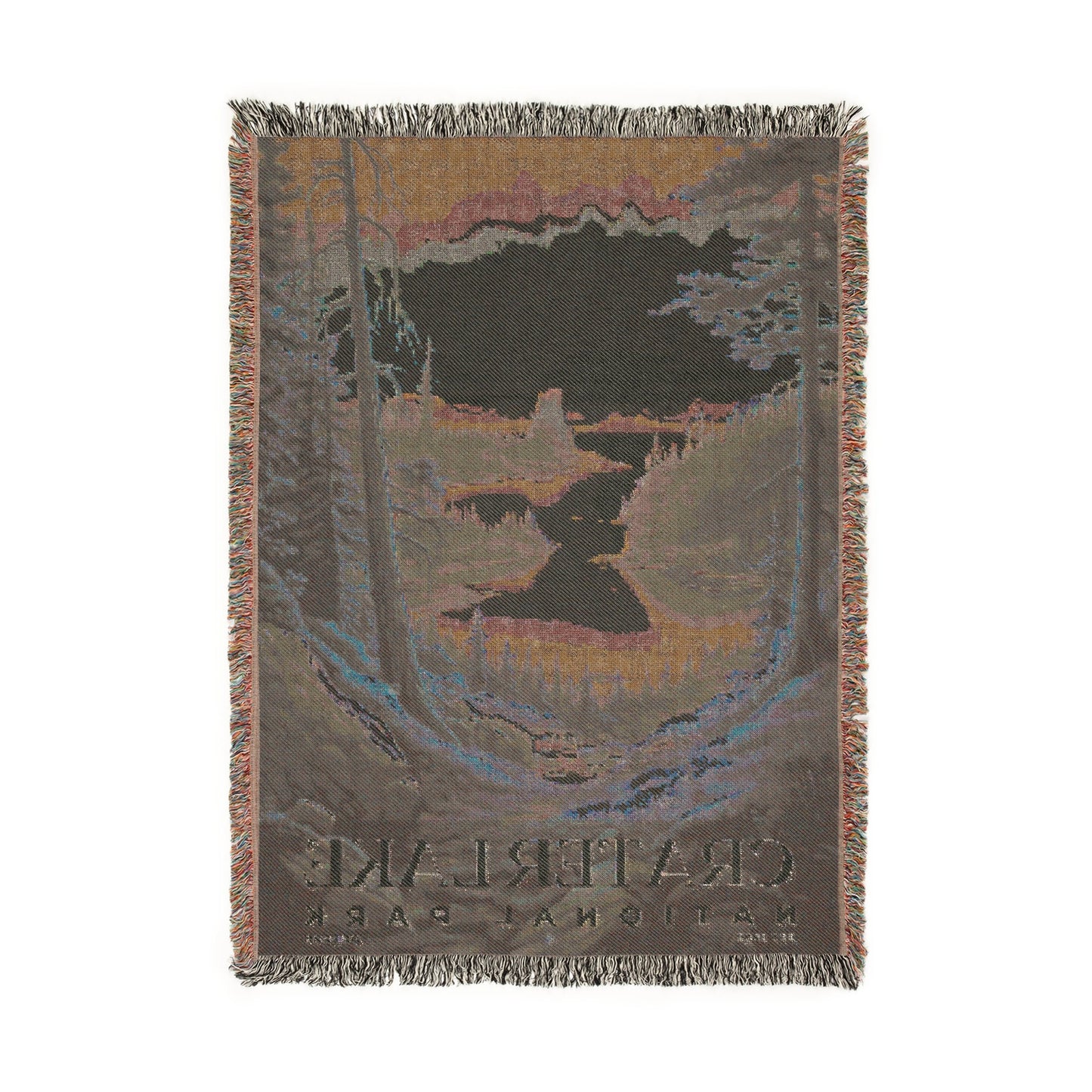 Crater Lake National Park Woven Blanket | S02