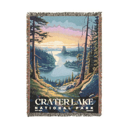 Crater Lake National Park Woven Blanket | S02