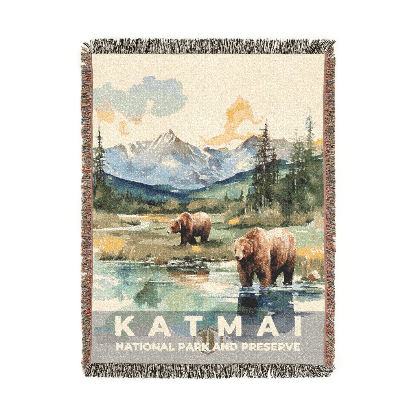 Katmai National Park Woven Blanket | S08