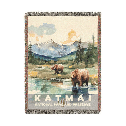 Katmai National Park Woven Blanket | S08