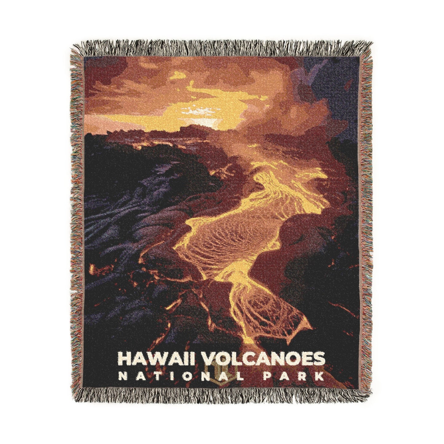Hawaii Volcanoes National Park Woven Blanket | S10