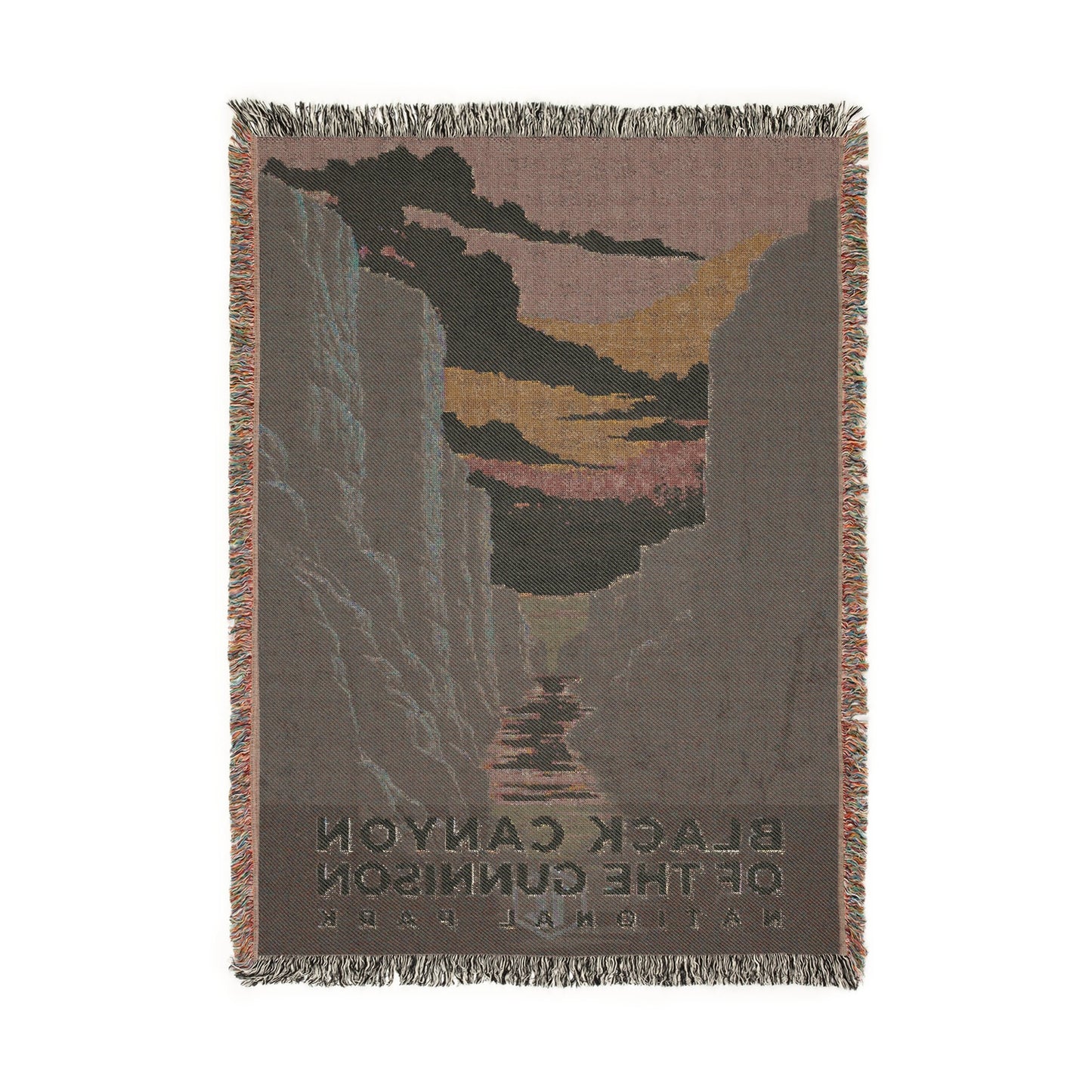 Black Canyon of the Gunnison National Park Woven Blanket | S20