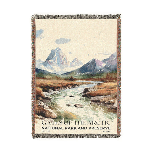 Gates of the Arctic National Park Woven Blanket | S04