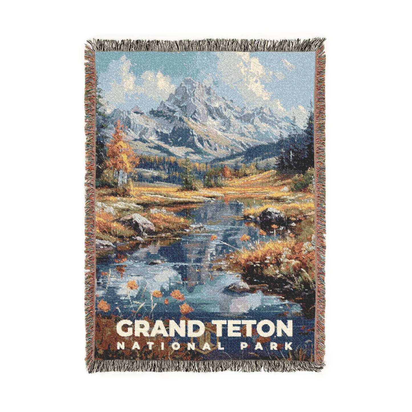 Grand Teton National Park Woven Blanket | S14