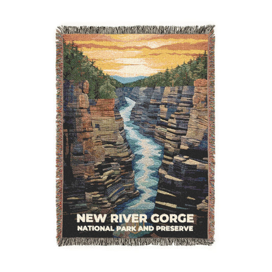 New River Gorge National Park Woven Blanket | S09