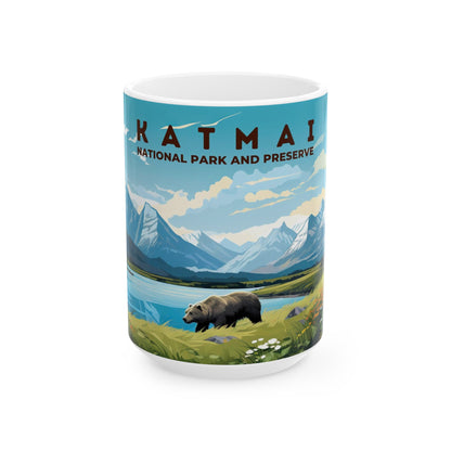 Katmai National Park Mug | White Ceramic Mug (11oz, 15oz)