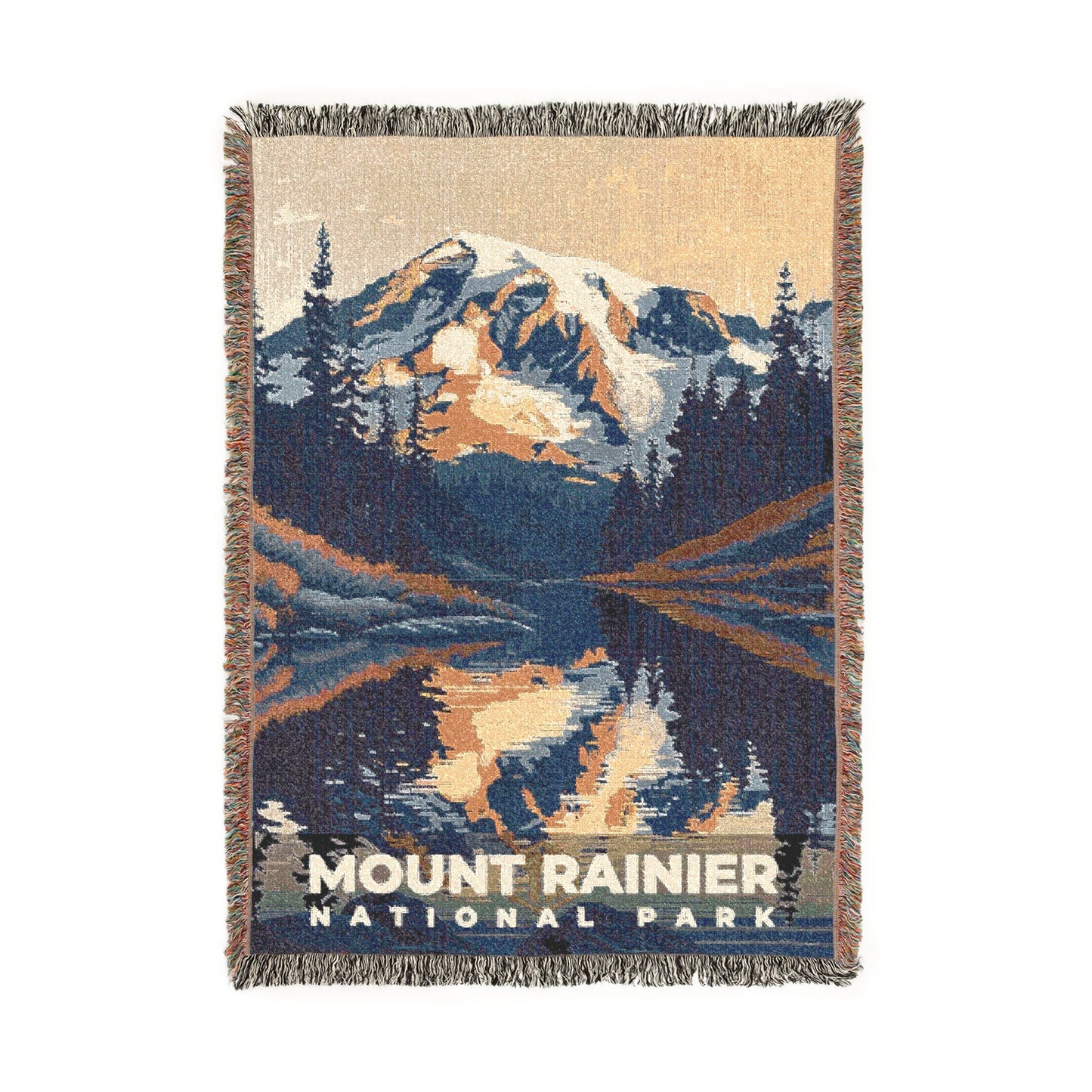 Mount Rainier National Park Woven Blanket | S19