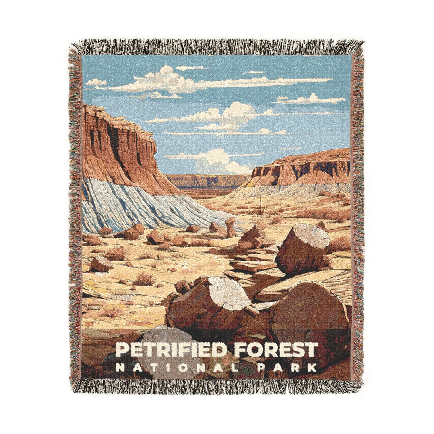 Petrified Forest National Park Woven Blanket | S07