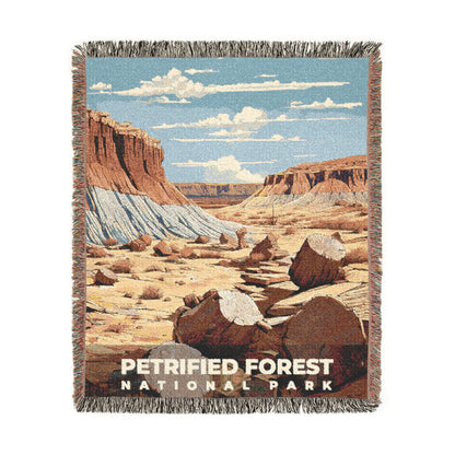 Petrified Forest National Park Woven Blanket | S07