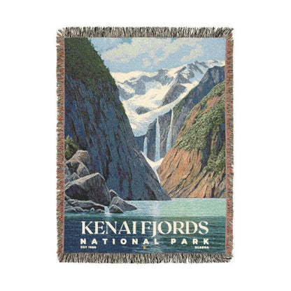 Kenai Fjords National Park Woven Blanket | S02