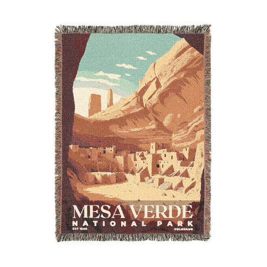 Mesa Verde National Park Woven Blanket | S03