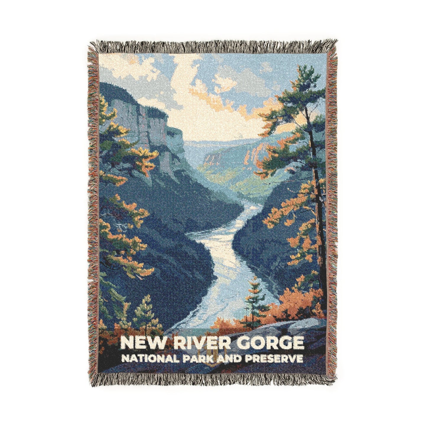 New River Gorge National Park Woven Blanket | S11