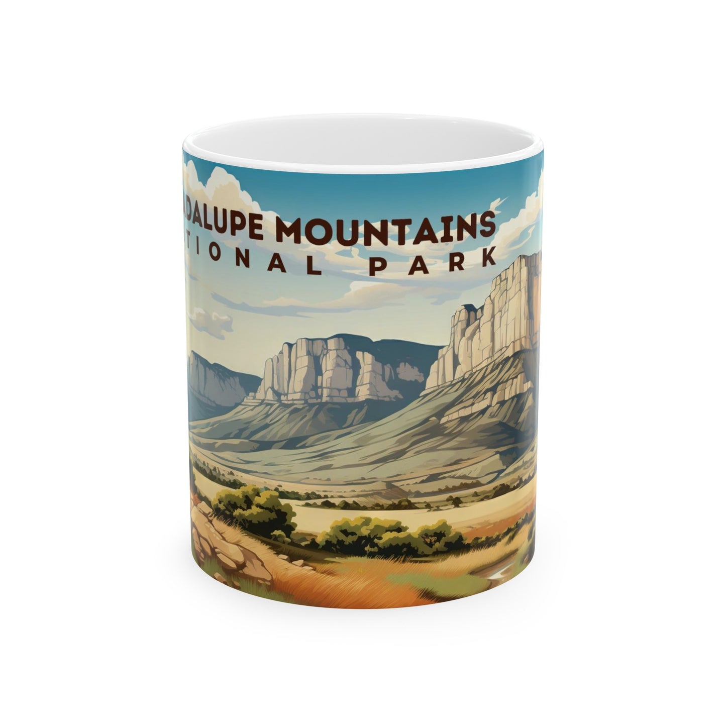 Guadalupe Mountains National Park Mug | White Ceramic Mug (11oz, 15oz)
